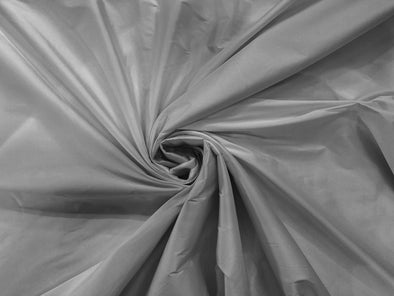 Gray 100% Polyester Imitation Silk Taffeta Fabric 55" Wide/Costume/Dress/Cosplay/Wedding