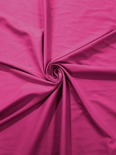 Hot Fuchsia Stretch Ponte De Roma 320 GSM Knit Poly Rayon Fabric, Sold by the Yard.