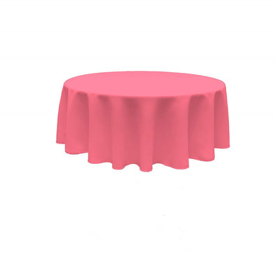 Hot Pink  Round Polyester Poplin Tablecloth Seamless