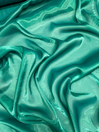 Hunter Green Wet Liquid Sheer Chiffon Fabric/58" Wide.