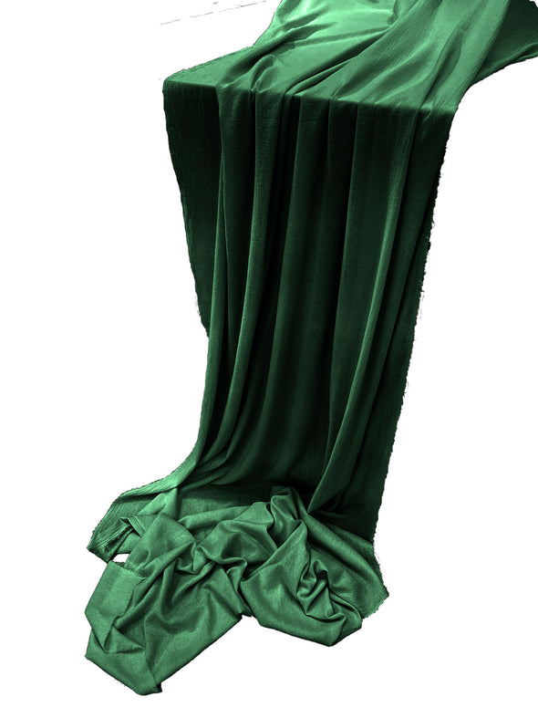 Hunter Green Cotton Gauze Sheer Table Runner for Wedding, Decorations for Birthday Parties, Banquets, Engagements.