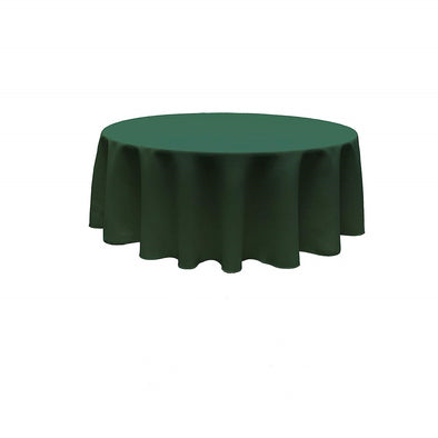 Hunter Green Round Polyester Poplin Tablecloth Seamless