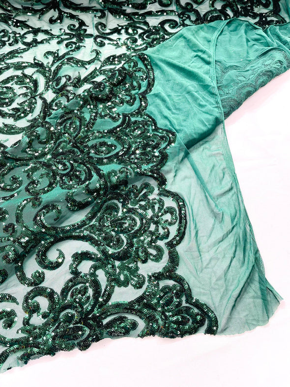 KING DAMASK SEQUIN (By The Yard)