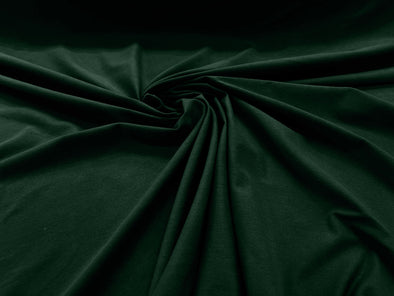 Hunter Green 58/60" Wide Cotton Jersey Spandex Knit Blend 95% Cotton 5 percent Spandex/Stretch Fabric/Costume