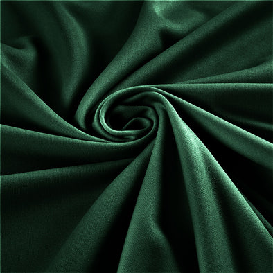 Hunter Green Stretch Crepe Scuba Techno Knit Polyester Spandex Fabric for Bows, Top Knots, Head Wraps, Clothes, Costumes, Craft.