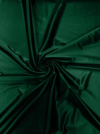 Hunter Green Heavy Shiny Satin Stretch Spandex Fabric/58 Inches Wide/Prom/Wedding/Cosplays