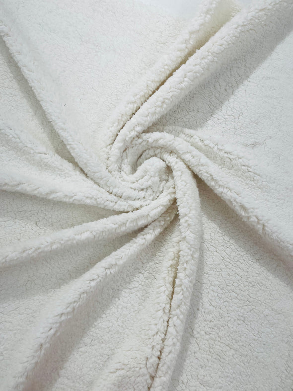 Cuddle Minky Sherpa Fleece, lamb Wool Design Fabric. Sold By The Yard