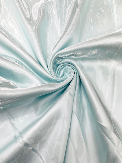 Ice Blue Bridal Liquid Satin Fabric-Glossy Satin-58” Wide-Prom.