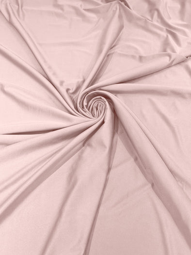 Ice Pink Shiny Milliskin Nylon Spandex Fabric 4 Way Stretch 58" Wide Sold by The Yard