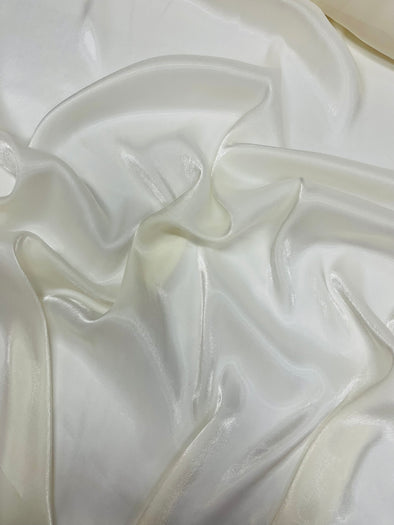 Ivory Wet Liquid Sheer Chiffon Fabric/58" Wide.