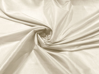 Ivory Solid Taffeta Fabric/Taffeta Fabric by The Yard/Apparel, Costume, Dress, Cosplay, Wedding