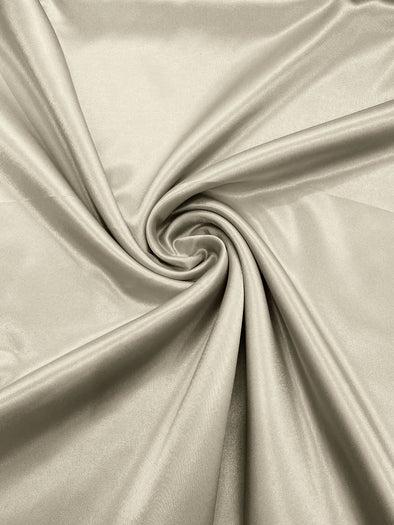 Ivory Green Crepe Back Satin Bridal Fabric Draper/Prom/Wedding/58" Inches Wide Japan Quality