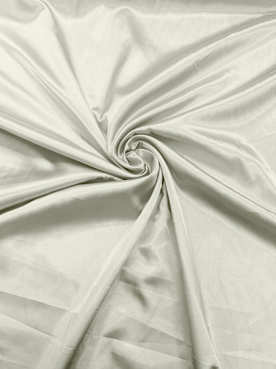 Ivory Light Weight Silky Stretch Charmeuse Satin Fabric/60" Wide/Cosplay.
