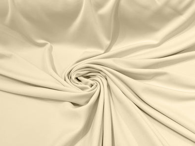 Ivory 59/60" Wide 100% Polyester Wrinkle Free Stretch Double Knit Scuba Fabric/cosplay/costumes