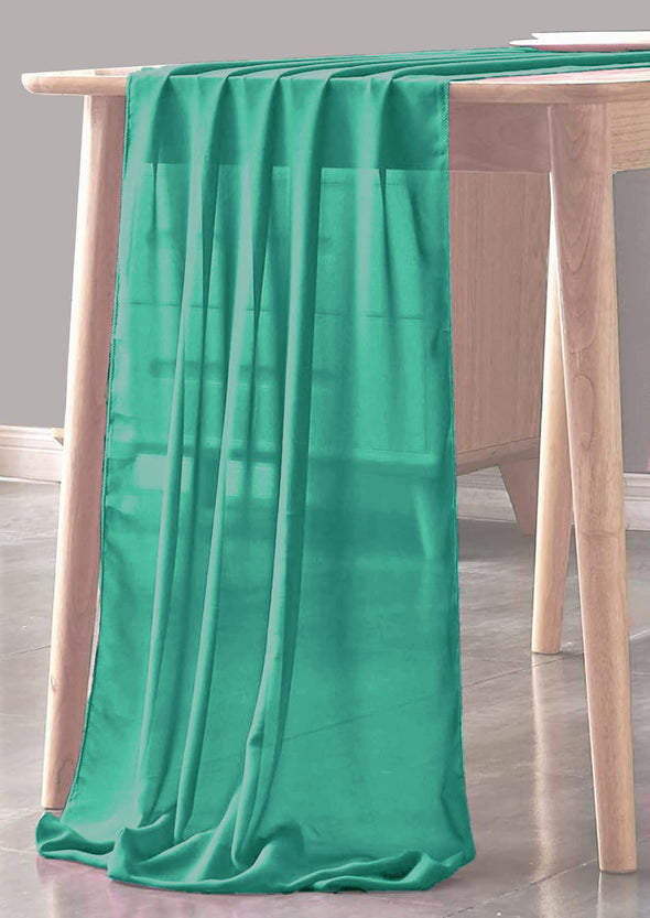 Jade Sheer Table Runner for Wedding, Decorations for Birthday Parties, Banquets, Engagements.