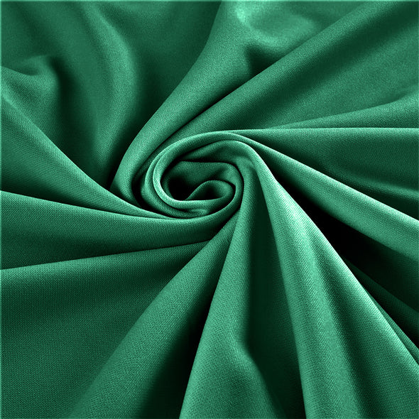 Jade Stretch Crepe Scuba Techno Knit Polyester Spandex Fabric for Bows, Top Knots, Head Wraps, Clothes, Costumes, Craft.