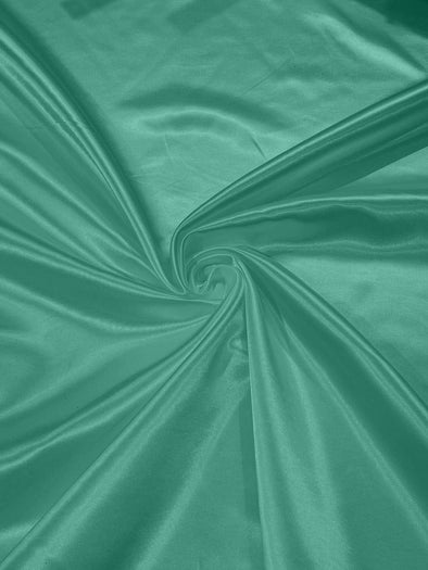 Jade Heavy Shiny Bridal Satin Fabric for Wedding Dress, 60" inches wide sold by The Yard. Modern Color