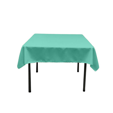 Jade Square Polyester Poplin Table Overlay - Diamond. Choose Size Below