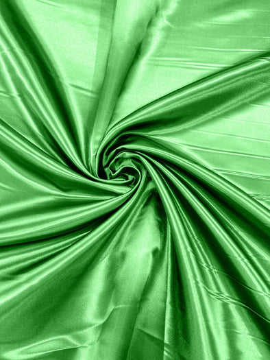 Kelly Green Heavy Shiny Bridal Satin Fabric for Wedding Dress, 60" inches wide sold by The Yard. Modern Color