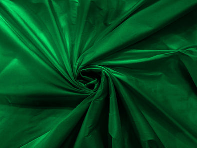 Kelly Green 100% Polyester Imitation Silk Taffeta Fabric 55" Wide/Costume/Dress/Cosplay/Wedding