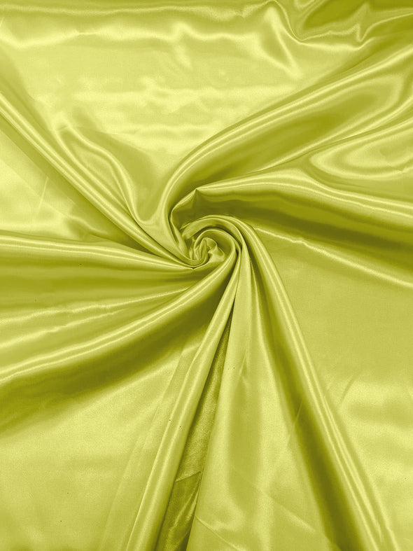 Kiwi Shiny Charmeuse Satin Fabric for Wedding Dress/Crafts Costumes/58” Wide /Silky Satin