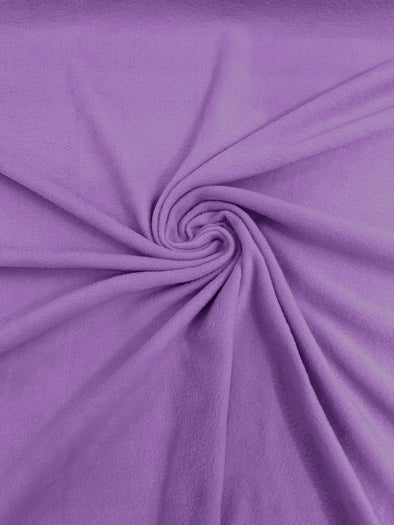 Lavender Solid Polar Fleece Fabric Sold by the yard 60"Wide|Antipilling 245GSM |Medium Soft Weight| Blanket Supply,DIY, Decor,Baby Blanket