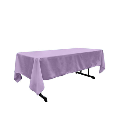 Lavender Rectangular Polyester Poplin Tablecloth / Party supply
