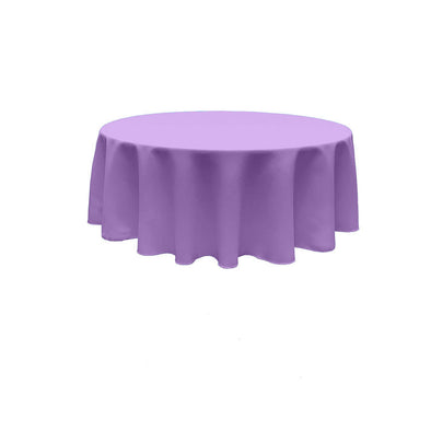 Lavender  Round Polyester Poplin Tablecloth Seamless