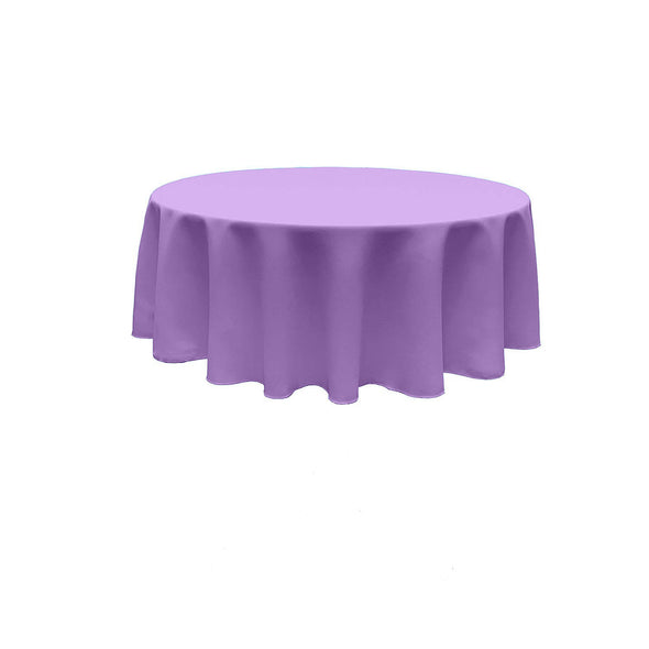 Lavender  Round Polyester Poplin Tablecloth Seamless