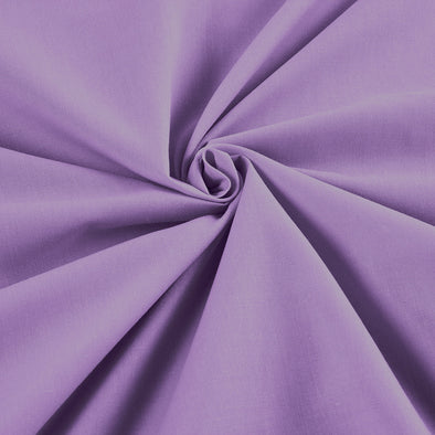 Lavender Wide 65% Polyester 35 Percent Solid Poly Cotton Fabric for Crafts Costumes Decorations-Sold by the Yard