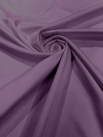 Lavender Matte Stretch Lamour Satin Fabric 58" Wide/Sold By The Yard. New Colors