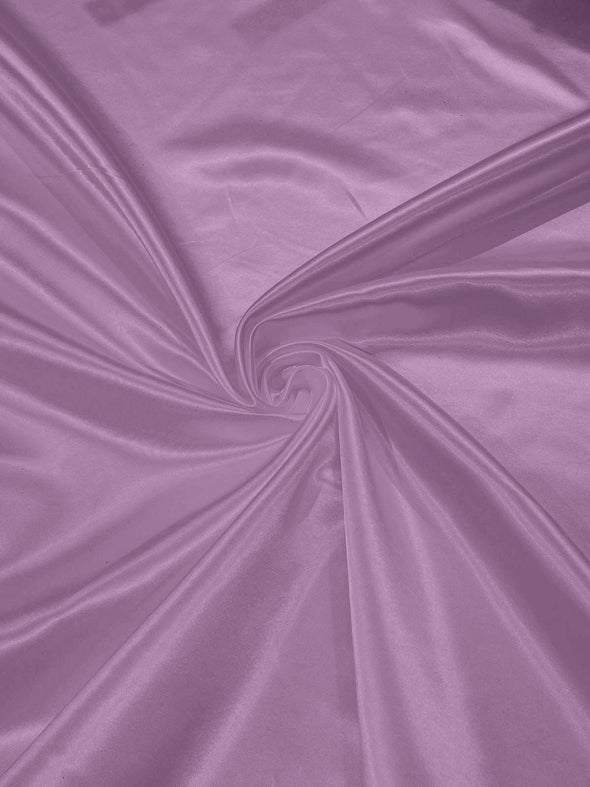 Lavender Heavy Shiny Bridal Satin Fabric for Wedding Dress, 60" inches wide sold by The Yard. Modern Color
