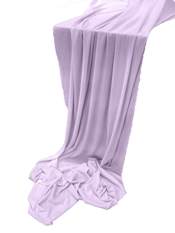 Lavender Cotton Gauze Sheer Table Runner for Wedding, Decorations for Birthday Parties, Banquets, Engagements.