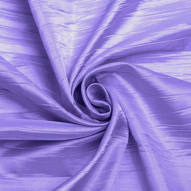 Lavender Crushed Taffeta Fabric - 54" Width - Creased Clothing Decorations Crafts - Sold By The Yard