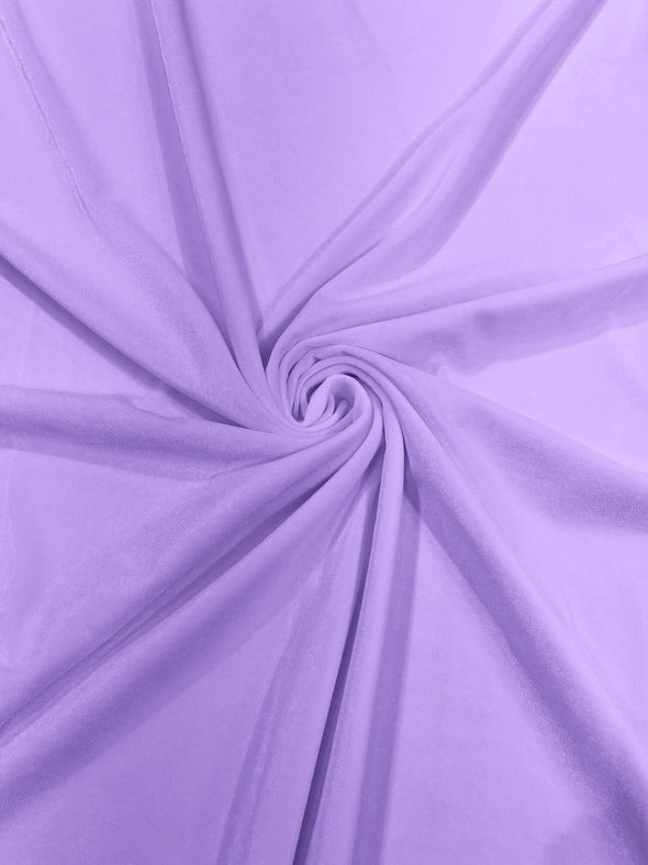 Lavender 60" Wide 90% Polyester 10 percent Spandex Stretch Velvet Fabric for Sewing Apparel Costumes Craft, Sold By The Yard.