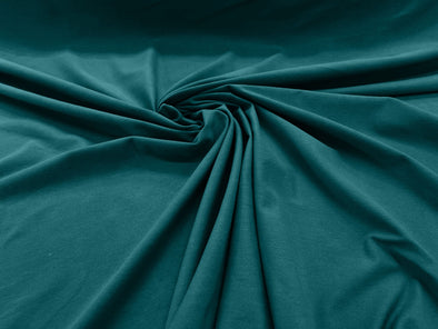 Light Jade 58/60" Wide Cotton Jersey Spandex Knit Blend 95% Cotton 5 percent Spandex/Stretch Fabric/Costume