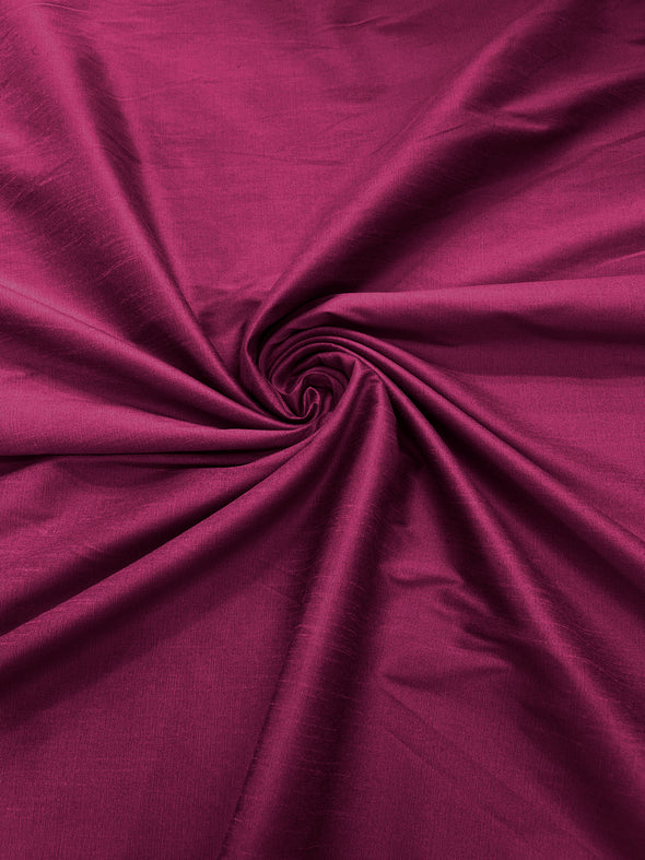 Light Magenta Polyester Dupioni Faux Silk Fabric/ 55” Wide/Wedding Fabric/Home Décor.