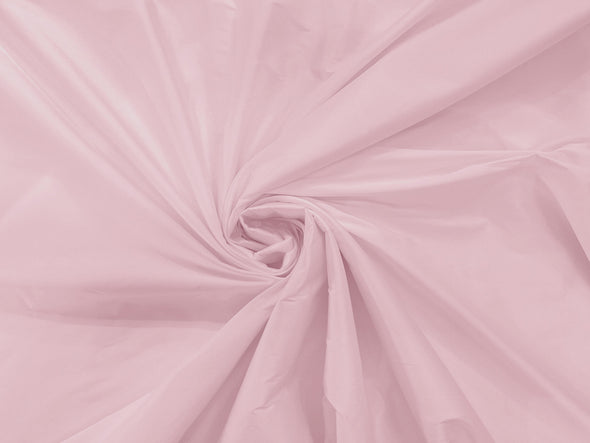 Light Pink 100% Polyester Imitation Silk Taffeta Fabric 55" Wide/Costume/Dress/Cosplay/Wedding
