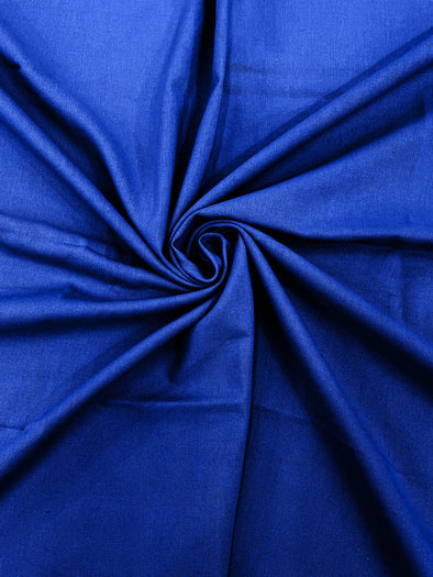 Light Royal Blue Medium Weight Natural Linen Fabric/50"Wide/Clothing