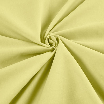 Light Yellow Wide 65% Polyester 35 Percent Solid Poly Cotton Fabric for Crafts Costumes Decorations-Sold by the Yard
