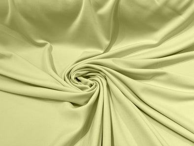 Light Yellow 59/60" Wide 100% Polyester Wrinkle Free Stretch Double Knit Scuba Fabric/cosplay/costumes