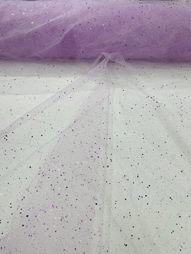 Lilac Glitter tulle sequins / tulle glitter for dresses/ mesh glitter fabric/ costume fabric/ wholesale