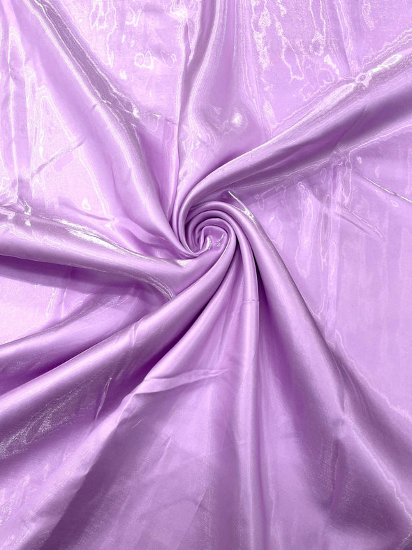 Lilac Bridal Liquid Satin Fabric-Glossy Satin-58” Wide-Prom.