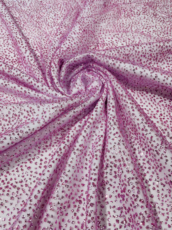 Lilac Chunky tulle glitter fabric shimmer/ tulle glitter for dresses/ mesh glitter fabric/ costume fabric/ wholesale.