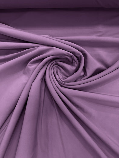 Lilac ITY Fabric Polyester Knit Jersey 2 Way Stretch Spandex Sold By The Yard