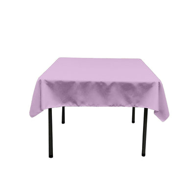 Lilac Square Polyester Poplin Table Overlay - Diamond. Choose Size Below