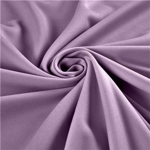 Lilac Stretch Crepe Scuba Techno Knit Polyester Spandex Fabric for Bows, Top Knots, Head Wraps, Clothes, Costumes, Craft.