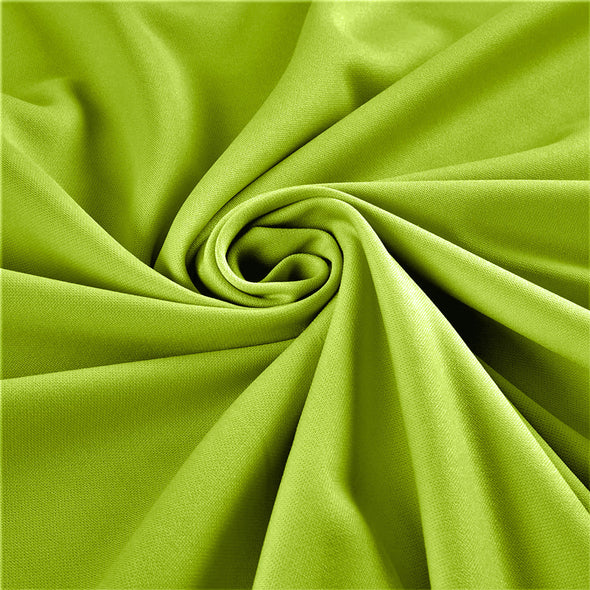 Lime Green Stretch Crepe Scuba Techno Knit Polyester Spandex Fabric for Bows, Top Knots, Head Wraps, Clothes, Costumes, Craft.