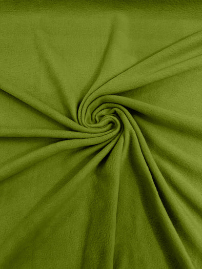 Lime Green Solid Polar Fleece Fabric Sold by the yard 60"Wide|Antipilling 245GSM |Medium Soft Weight| Blanket Supply,DIY, Decor,Baby Blanket