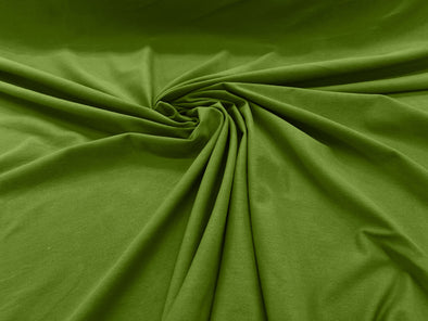 Lime 58/60" Wide Cotton Jersey Spandex Knit Blend 95% Cotton 5 percent Spandex/Stretch Fabric/Costume